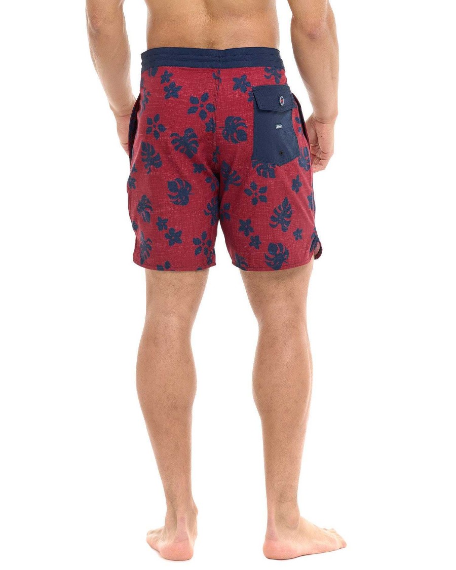 Men Eidon Boardshorts | Pareo Magic - Cranberry